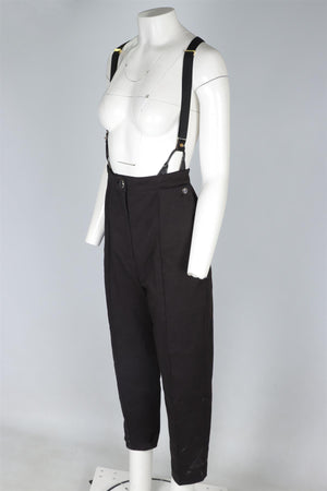 TEMPERLEY LONDON BLACK STRAIGHT LEG PANTS UK 10