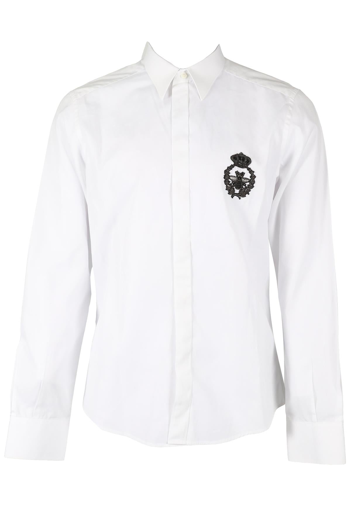 DOLCE & GABBANA GOLD WHITE MEN'S COTTON SHIRT SIZE 16 XXLARGE | nikkibradford DOLCE & GABBANA GOLD WHITE MEN'S COTTON SHIRT SIZE 16 XXLARGE | nikkibradford