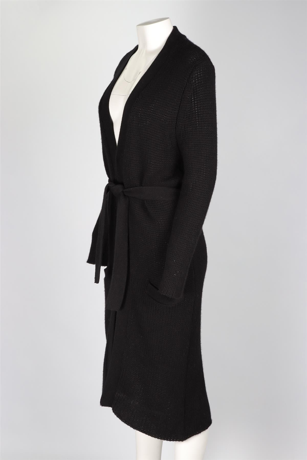 SABLYN BLACK CASHMERE CARDIGAN LARGE