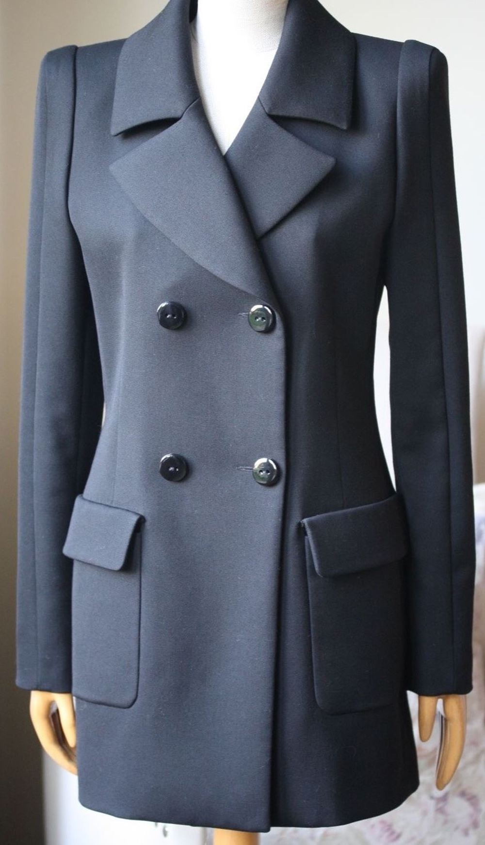BARBARA BUI CLASSIC WOOL BLAZER JACKET FR 40 UK 12
