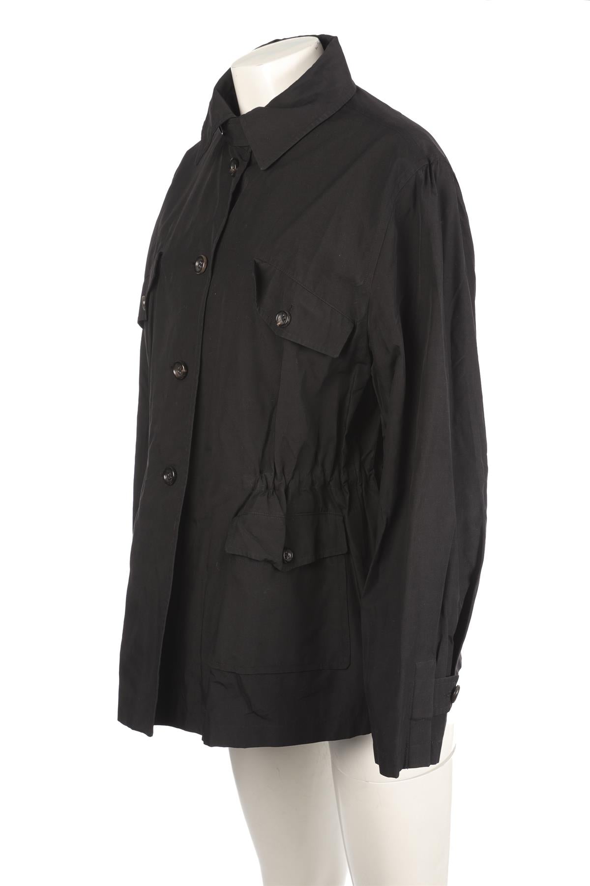 JIL SANDER BLACK WOVEN JACKET DE 38 UK 10