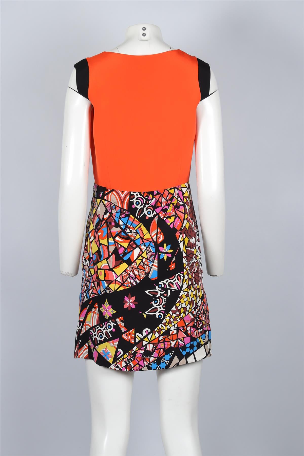 EMILLO PUCCI ORANGE SILK MINI DRESS MEDIUM
