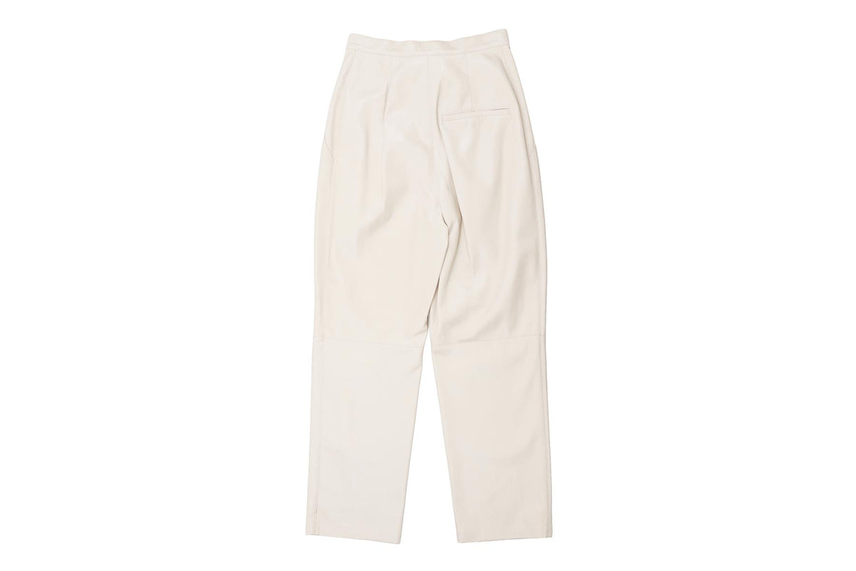 BEIGE LEATHER PANTS