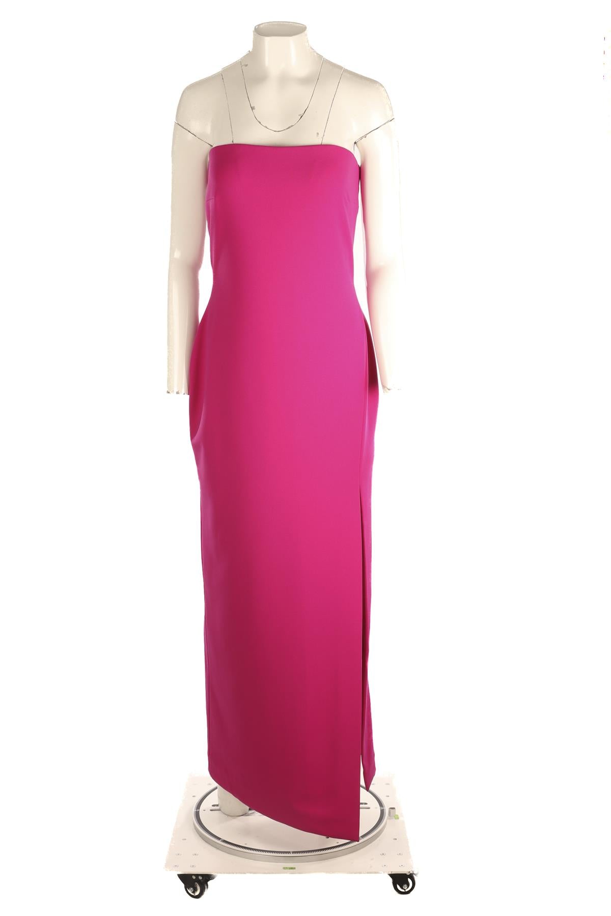 SOLACE LONDON PINK CREPE MAXI DRESS UK 14