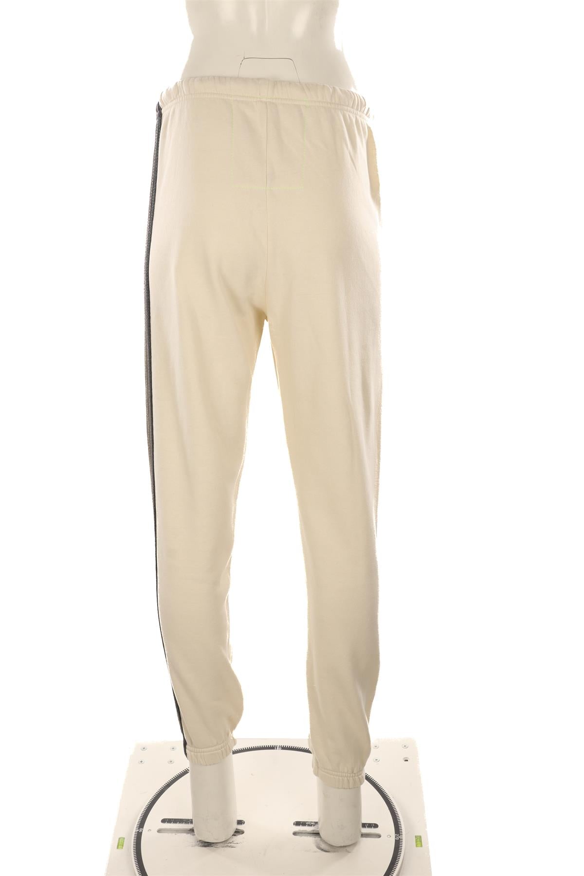 AVIATOR NATION CREAM COTTON TRACK PANTS SMALL