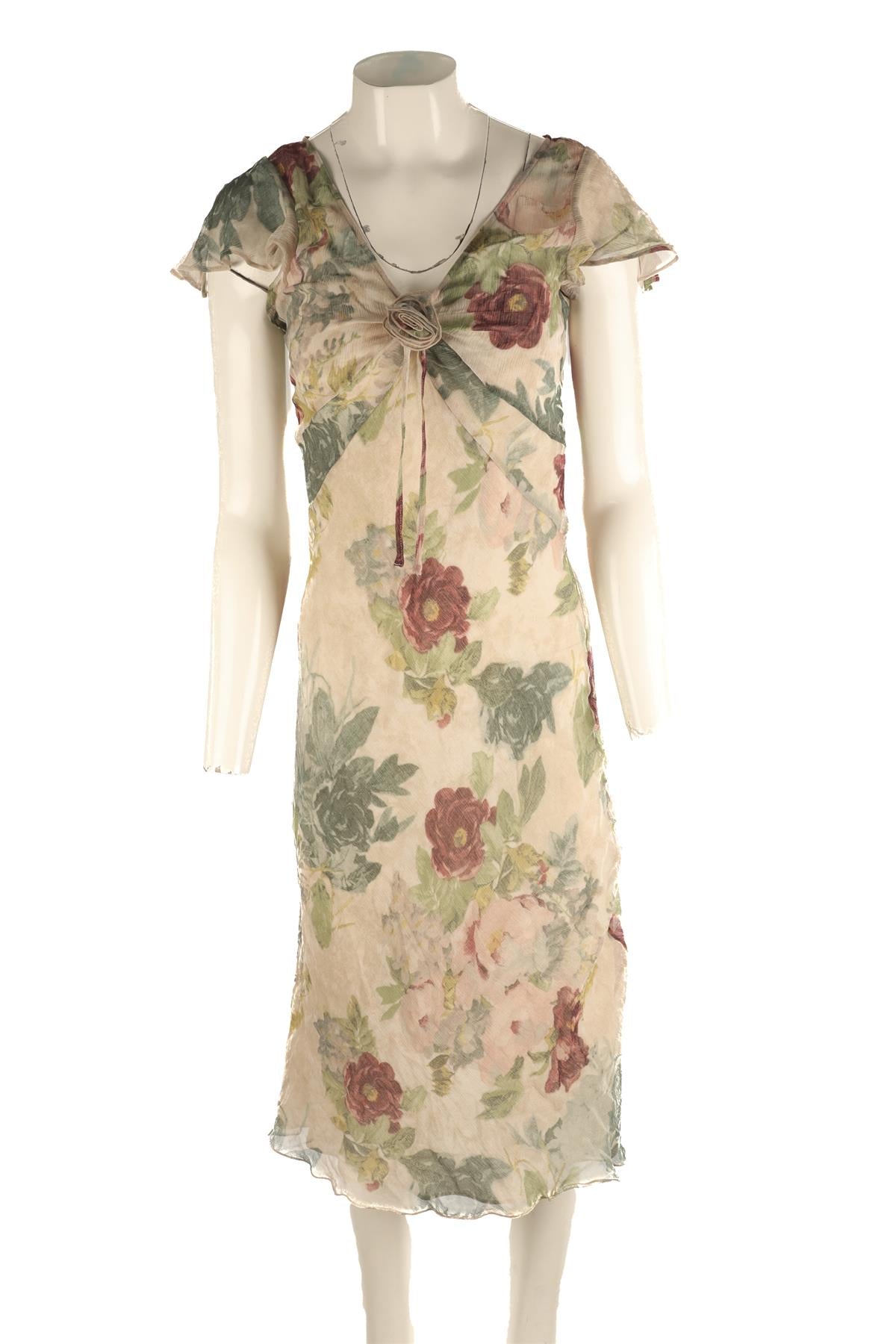 REALISATION PAR MULTI SILK MAXI DRESS SMALL