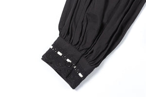REFORMATION BLACK COTTON TOP US 2 UK 6