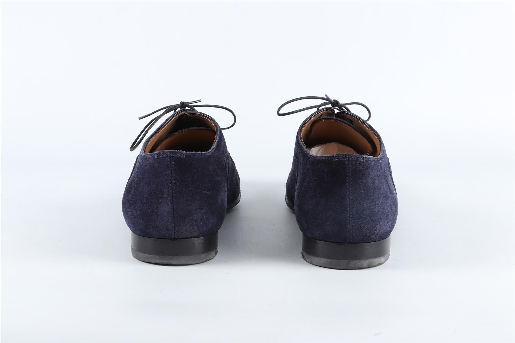 CHRISTIAN LOUBOUTIN NAVY MEN'S SUEDE LOAFERS EU 45 UK 11 US 12