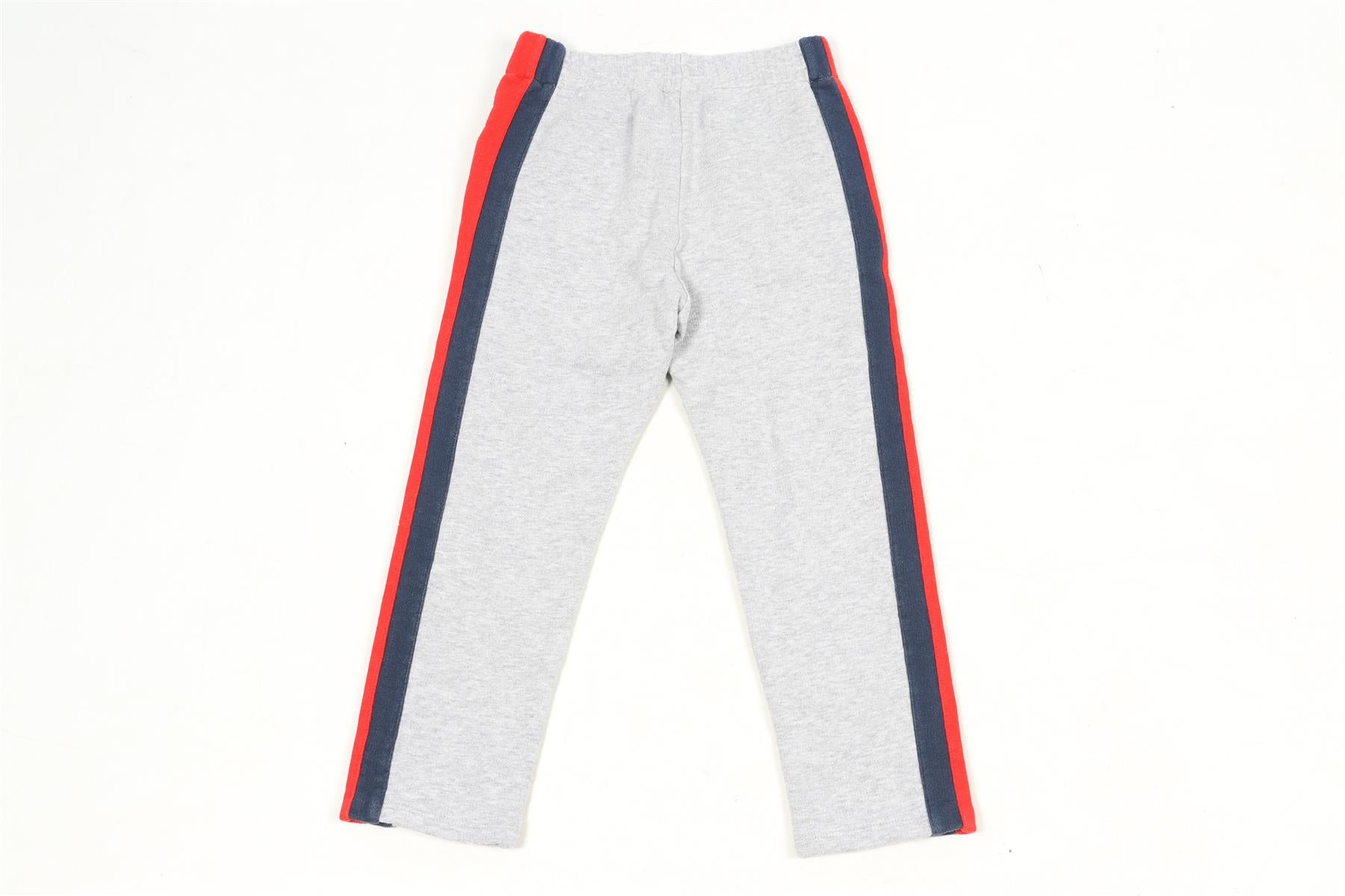 GUCCI GREY, NAVY AND RED KIDS BOYS COTTON PANTS 9 YEARS