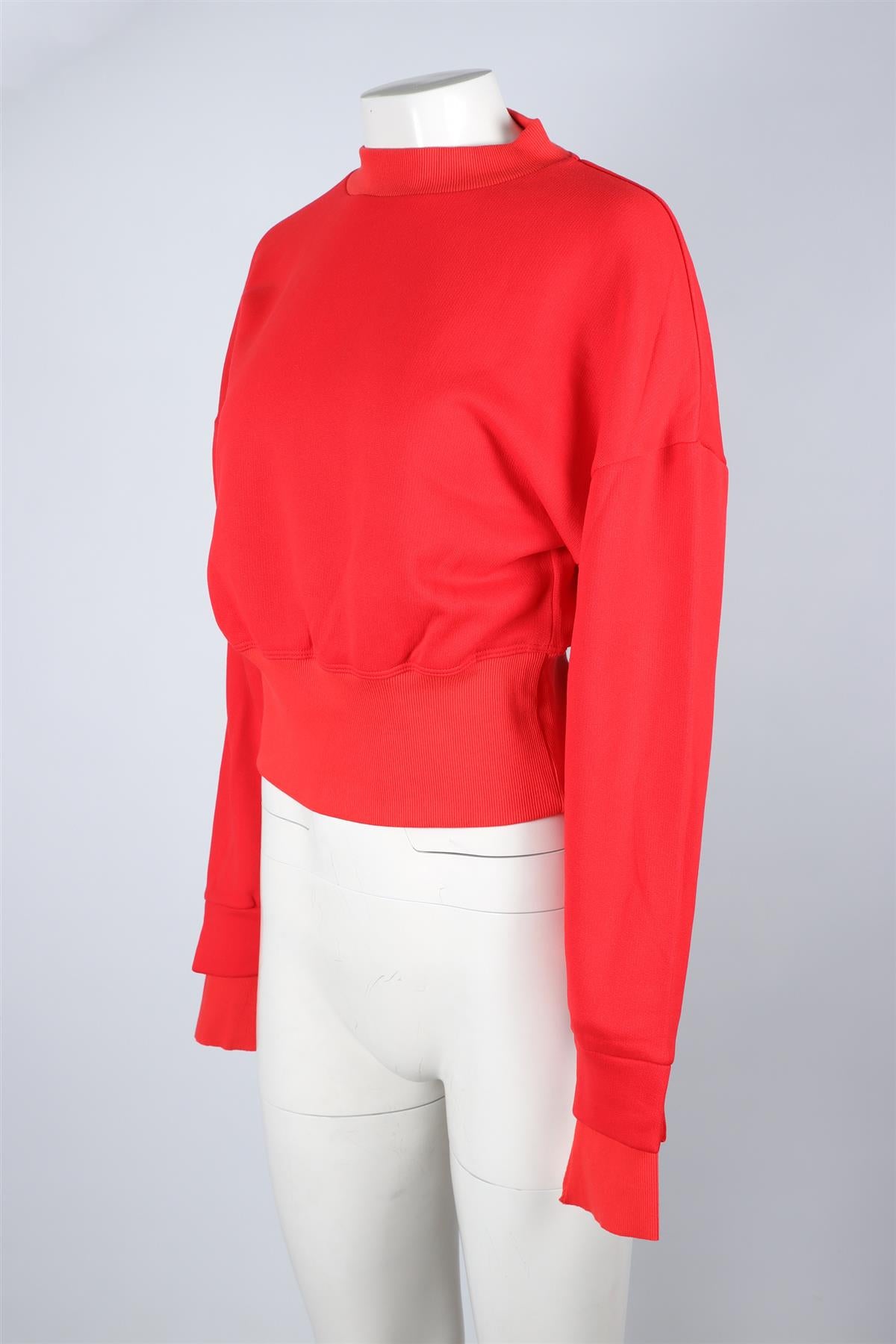 THE RANGE RED COTTON SWEATSHIRT LARGE