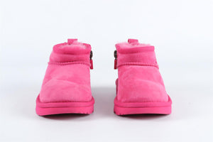 UGGS PINK GIRLS SUEDE ANKLE BOOTS EU 26.5 UK 8 US 9
