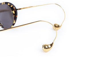 BOTTEGA VENETA BROWN FRAME SUNGLASSES