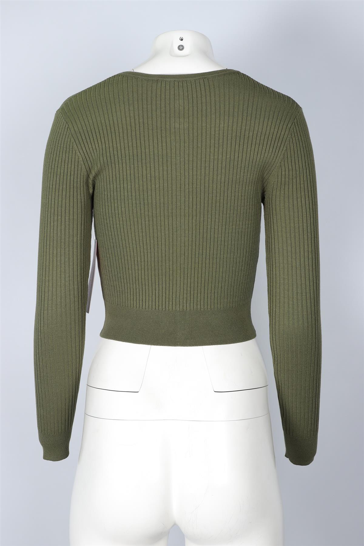 REALISATION PAR GREEN KNIT CARDIGAN XSMALL