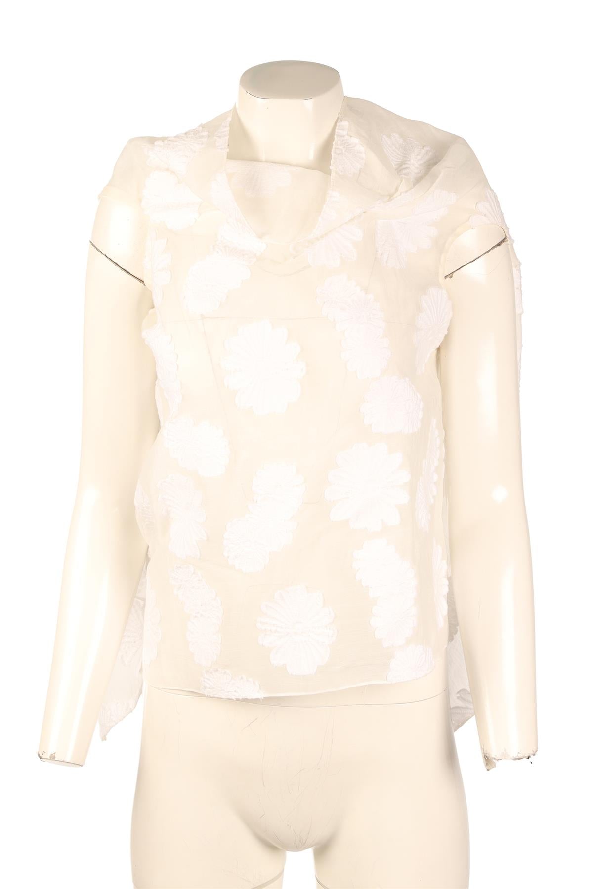 ROLAND MOURET WHITE COTTON TOP UK 8