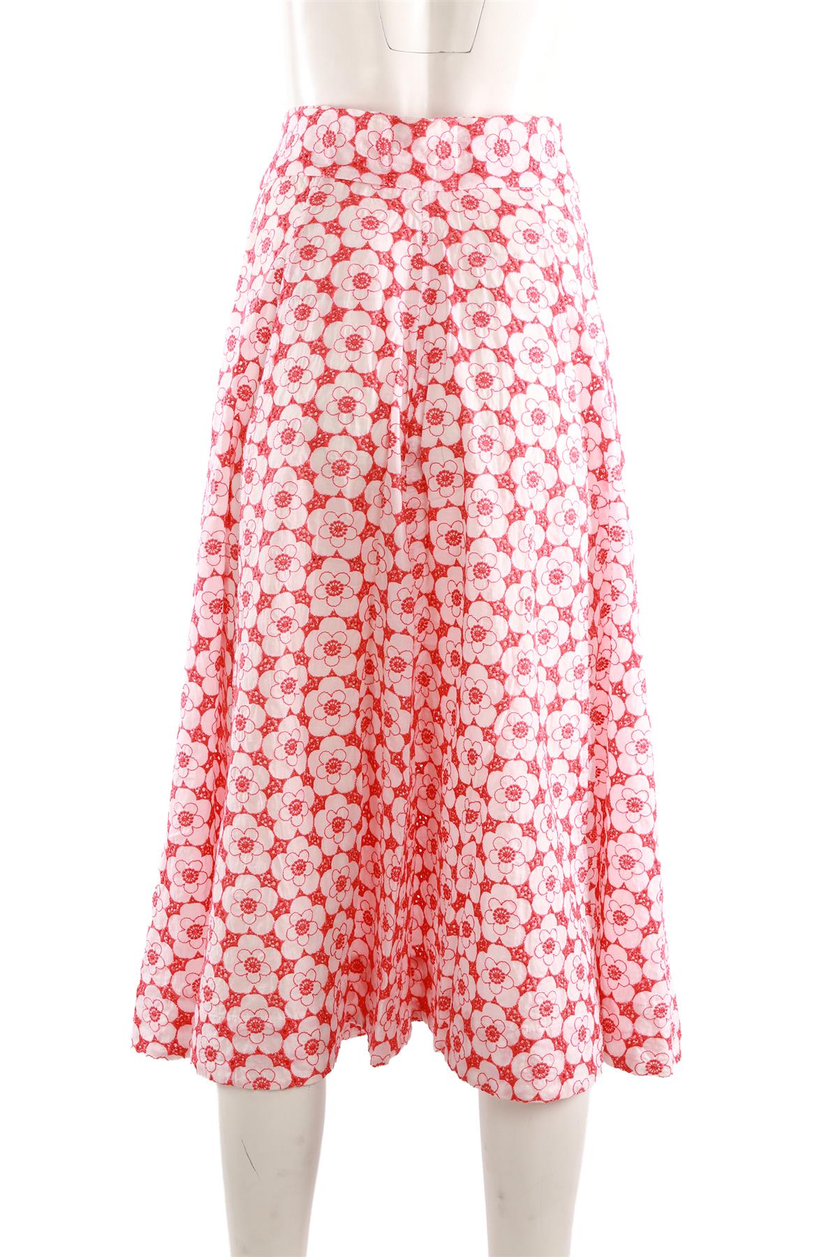 LISA MARIE FERNANDEZ MULTI COTTON MAXI SKIRT 1 UK 6-8