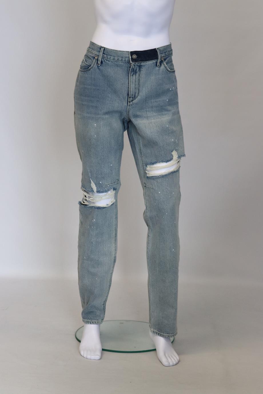 RTA MEN'S DISTRESSED STRAIGHT LEG JEANS UK/US WAIST 38
