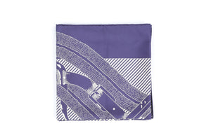 HERMÈS NAVY MORS Á  JOUET SILK SCARF ONE SIZE