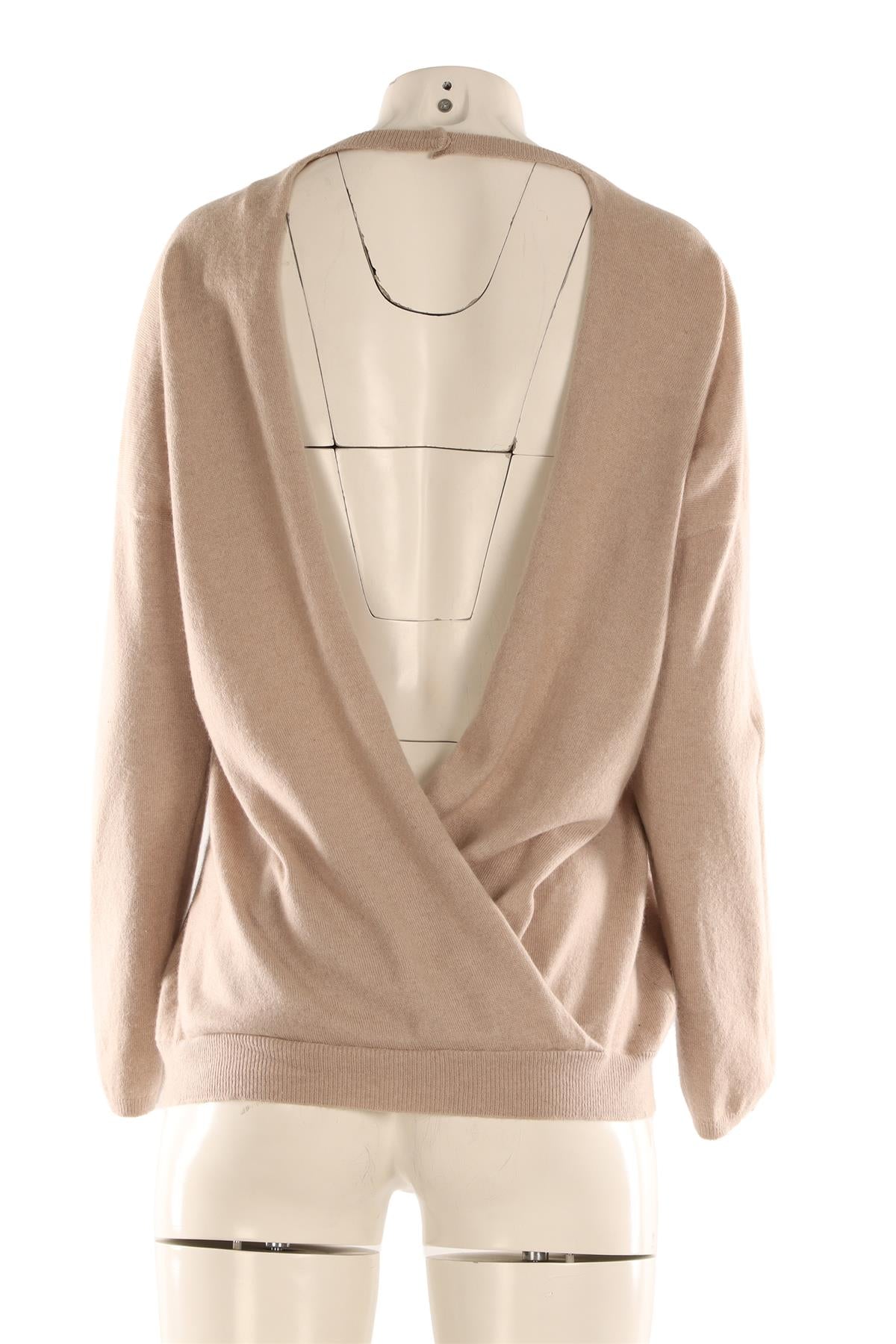 FABIANA FILIPPI TAUPE CASHMERE SWEATER LARGE