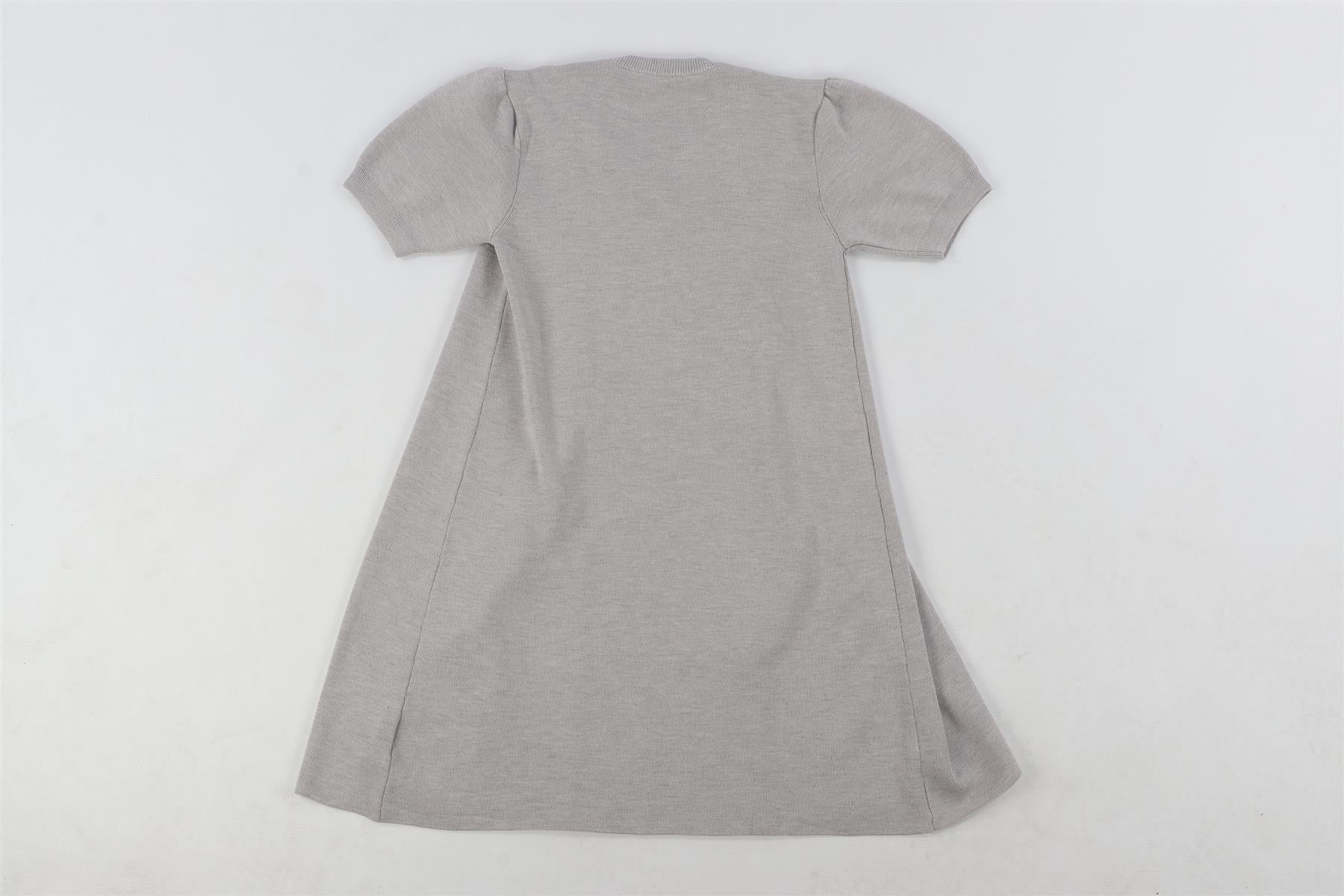 FENDI GREY WOOL MINI DRESS 12 YEARS