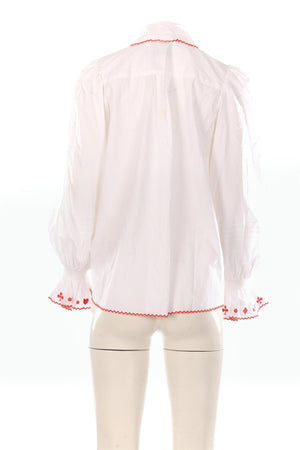 ALÉMAIS WHITE COTTON SHIRT AU 8 UK 8