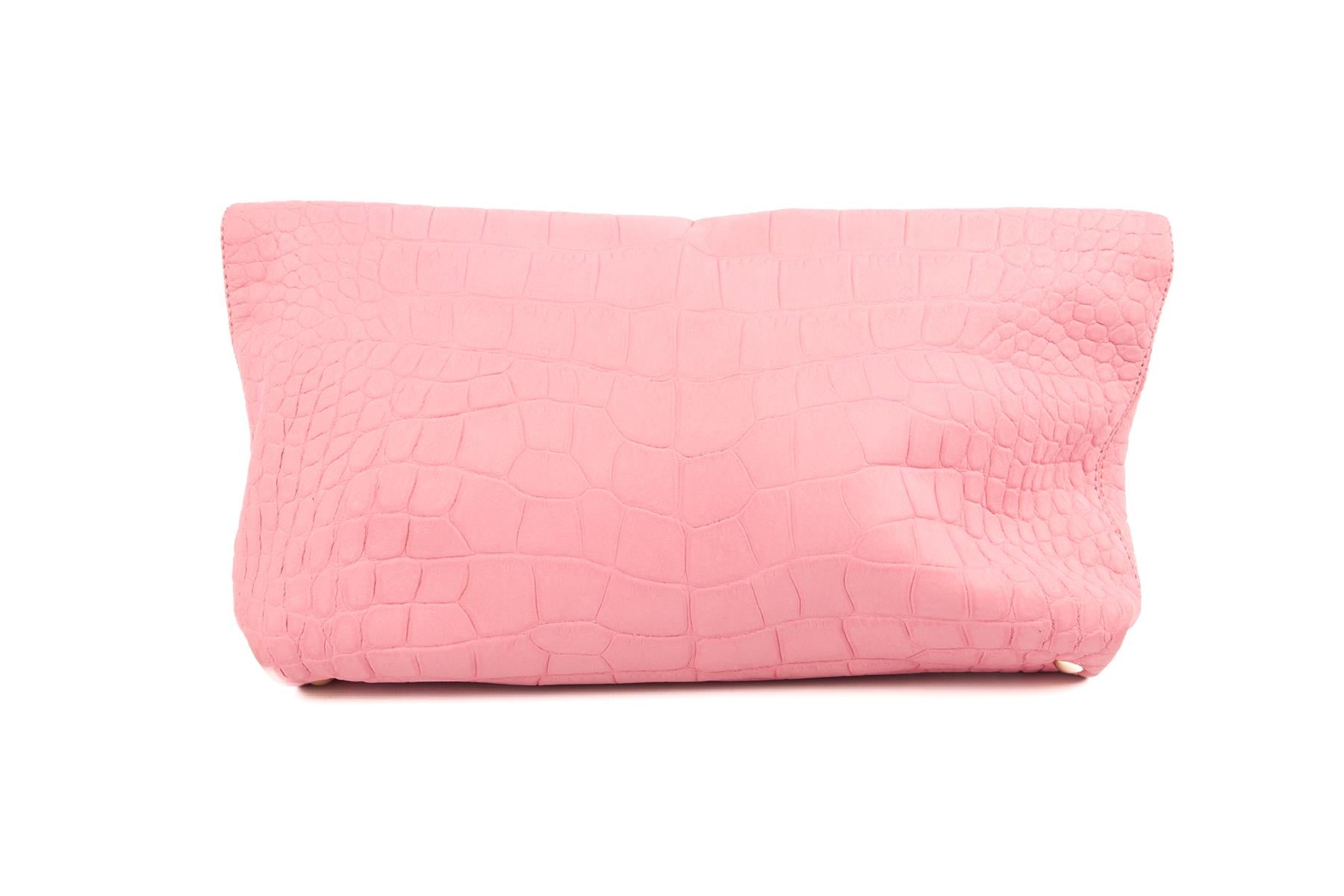 EMILIO PUCCI PINK NUBUCK CLUTCH
