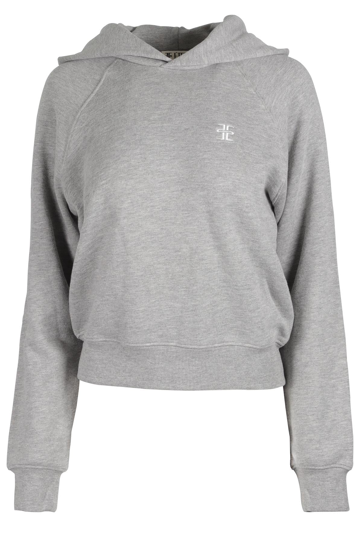 ETERNE GREY COTTON HOODIE MEDIUM