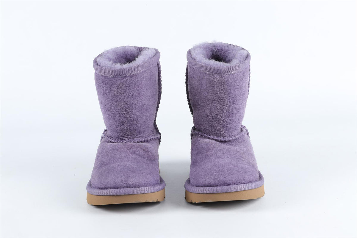 UGGS PURPLE GIRLS SUEDE ANKLE BOOTS