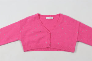 MONNALISA PINK CARDIGAN 8 YEARS