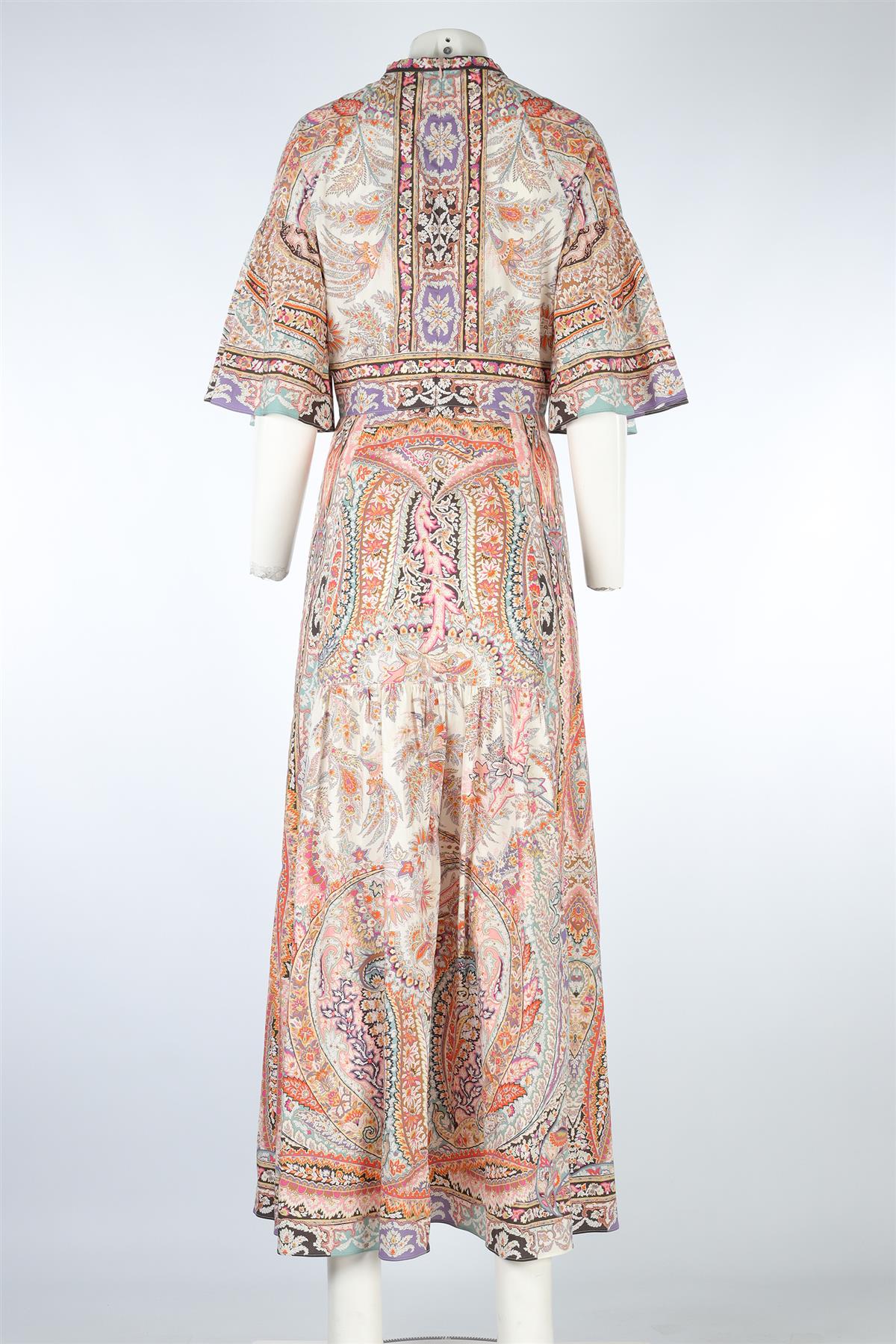 ETRO MULTI COTTON MAXI DRESS IT 46 UK 14
