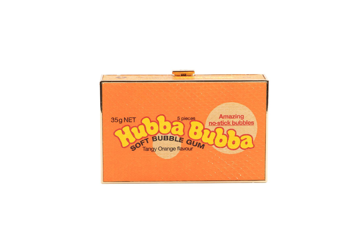 ANYA HINDMARCH ORANGE SNAKESKIN CLUTCH