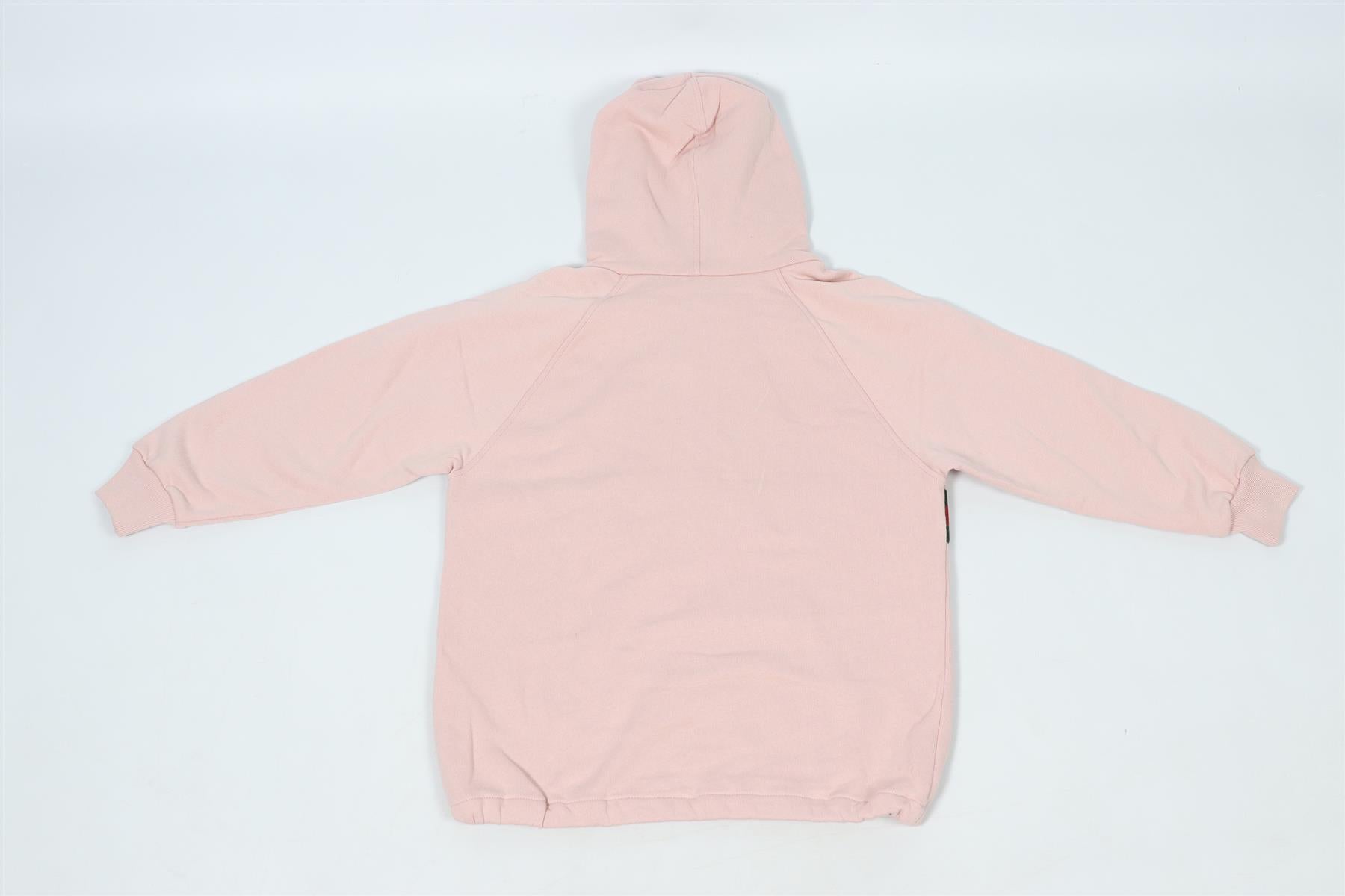 GUCCI PINK KIDS GIRLS COTTON HOODIE 8 YEARS