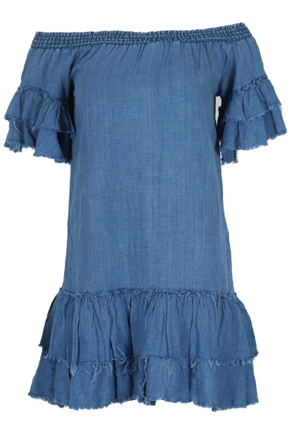 RAILS CHAMBRAY MINI DRESS XSMALL