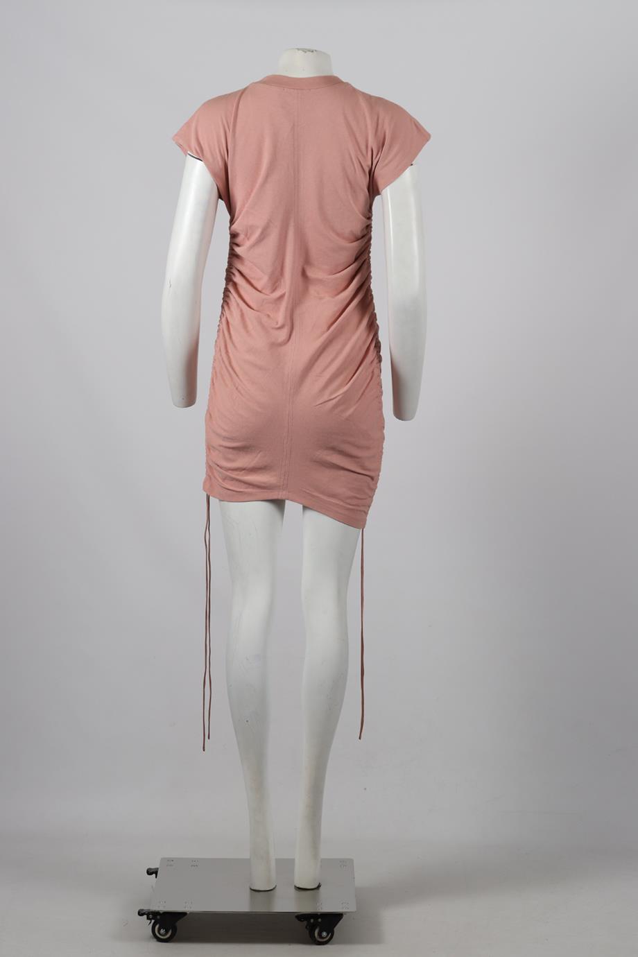 ALEXANDER WANG RUCHED COTTON MINI DRESS SMALL
