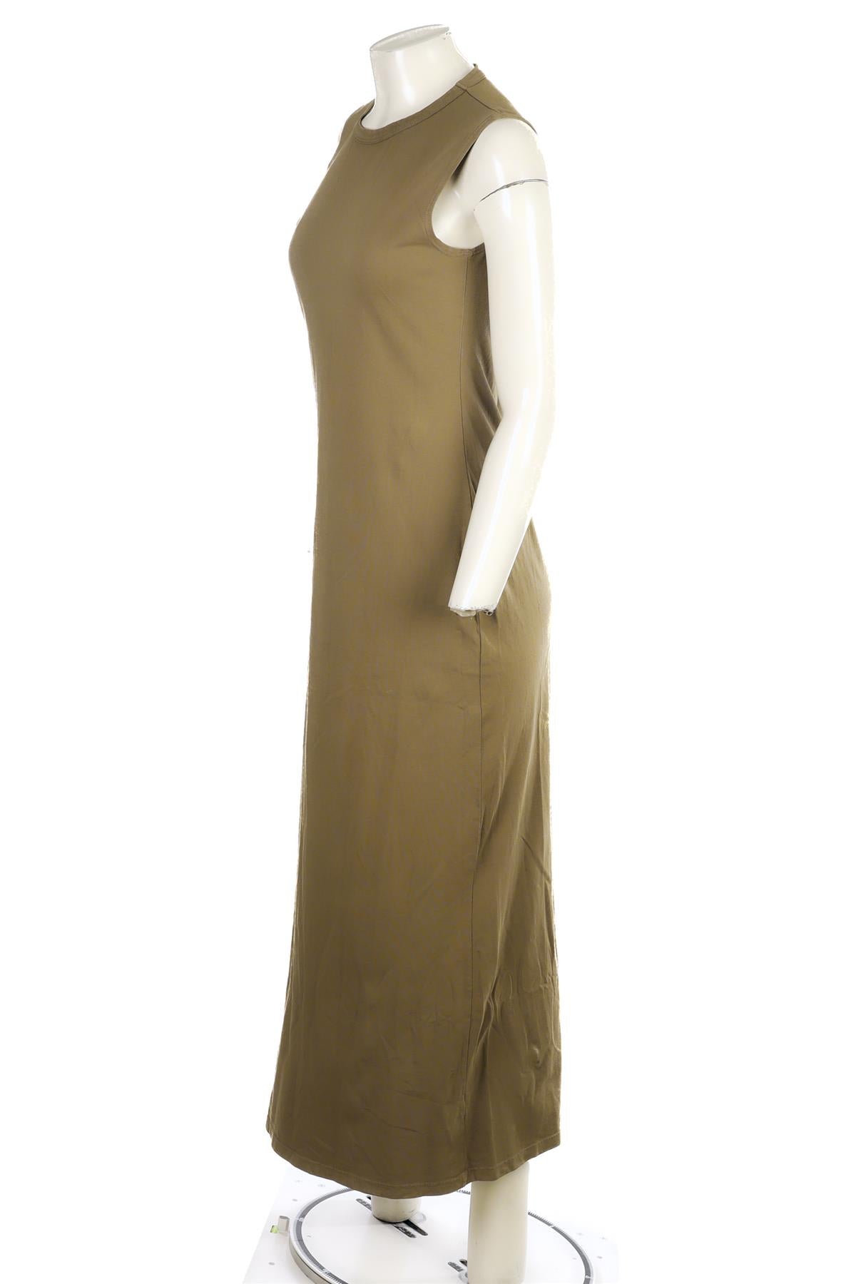 LESET TAUPE COTTON MAXI DRESS SMALL