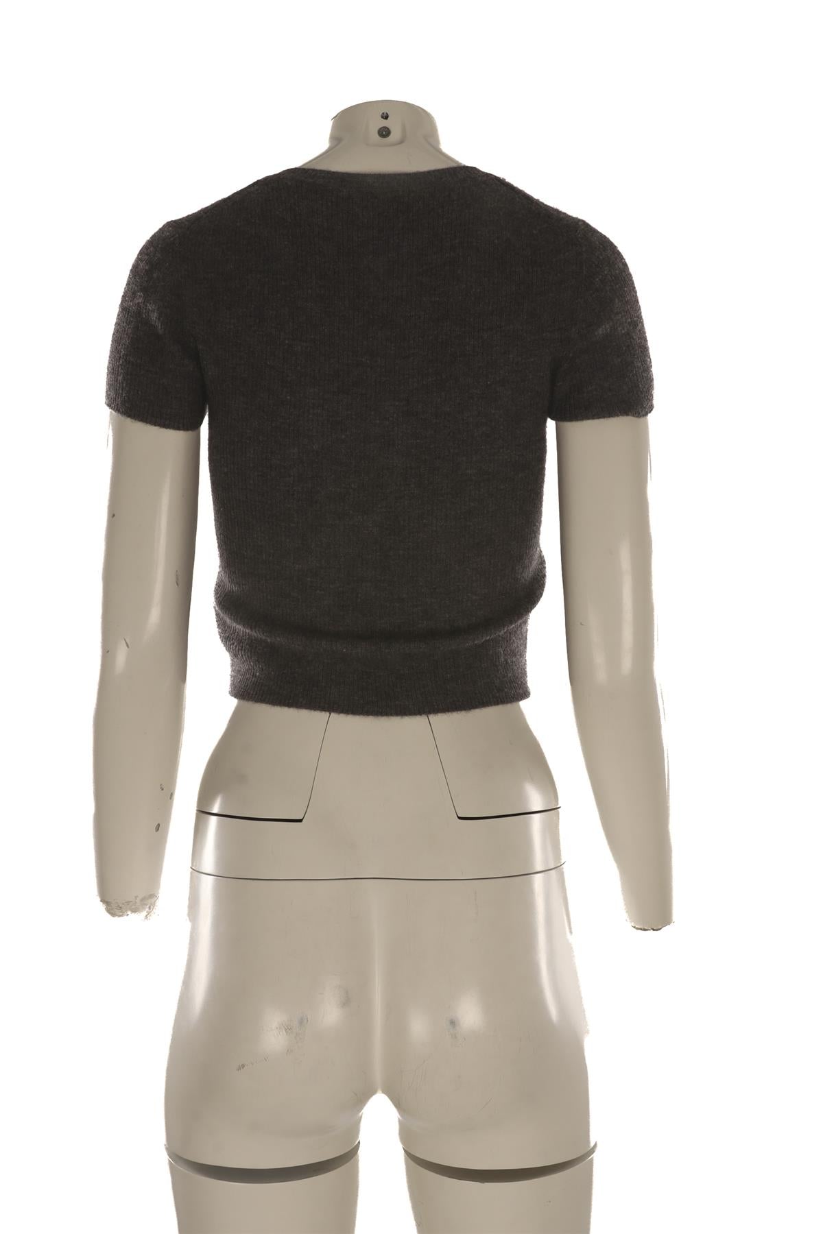 ETERNE GREY CASHMERE TOP XSMALL/SMALL