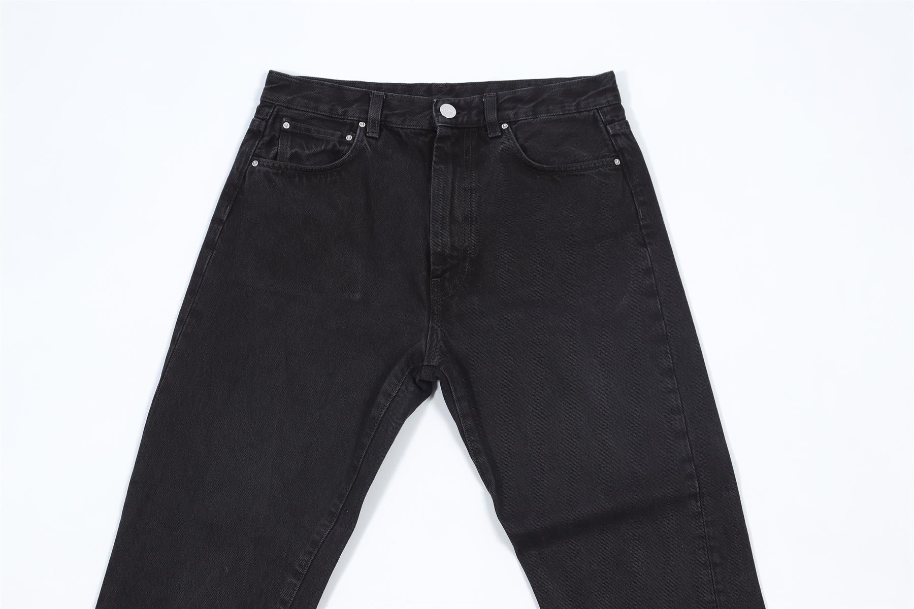 TOTEME BLACK HIGH RISE STRAIGHT LEG JEANS W28 UK 10