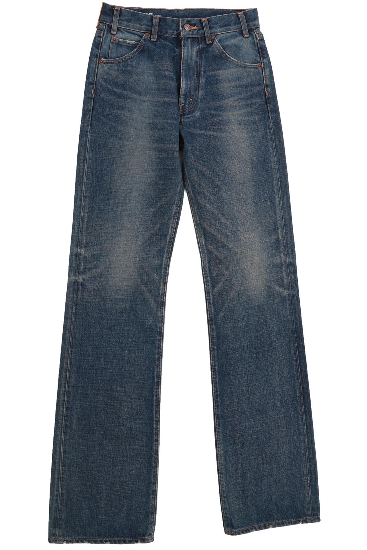CELINE BLUE HIGH RISE STRAIGHT LEG JEANS W27 UK 8-10