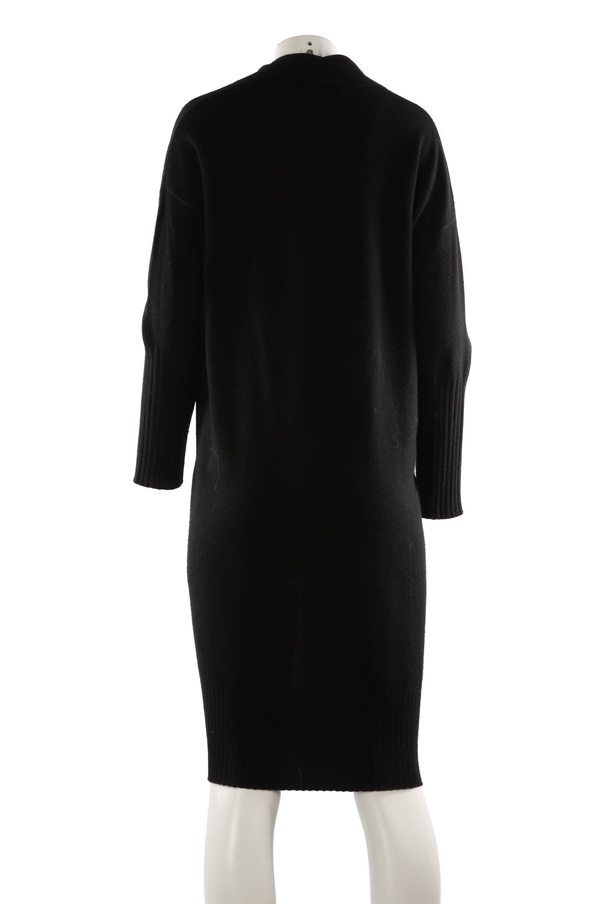 Black Wool Cardigan