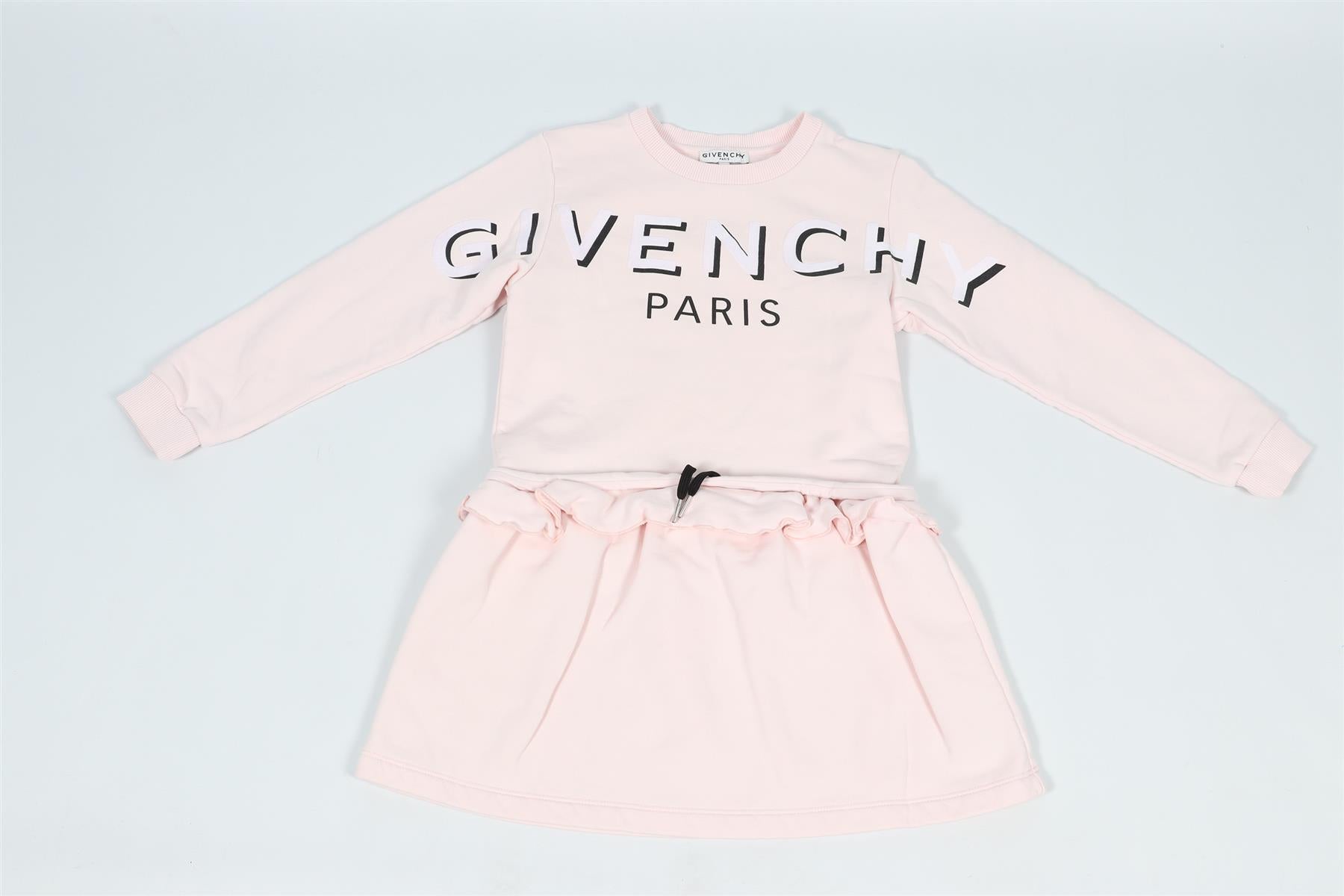 GIVENCHY PINK KIDS GIRLS COTTON DRESS 8 YEARS