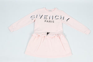 GIVENCHY PINK KIDS GIRLS COTTON DRESS 8 YEARS