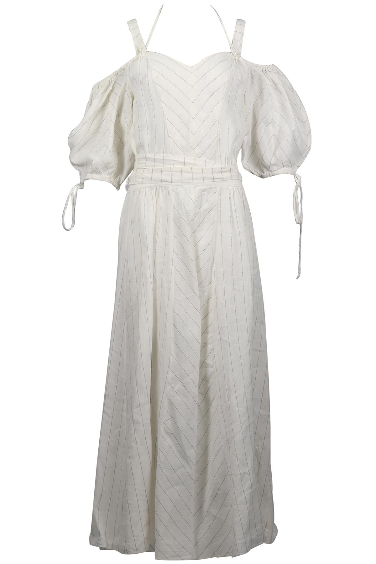 LOEWE + PAULA'S IBIZA LINEN BLEND MAXI DRESS FR 40 UK 12