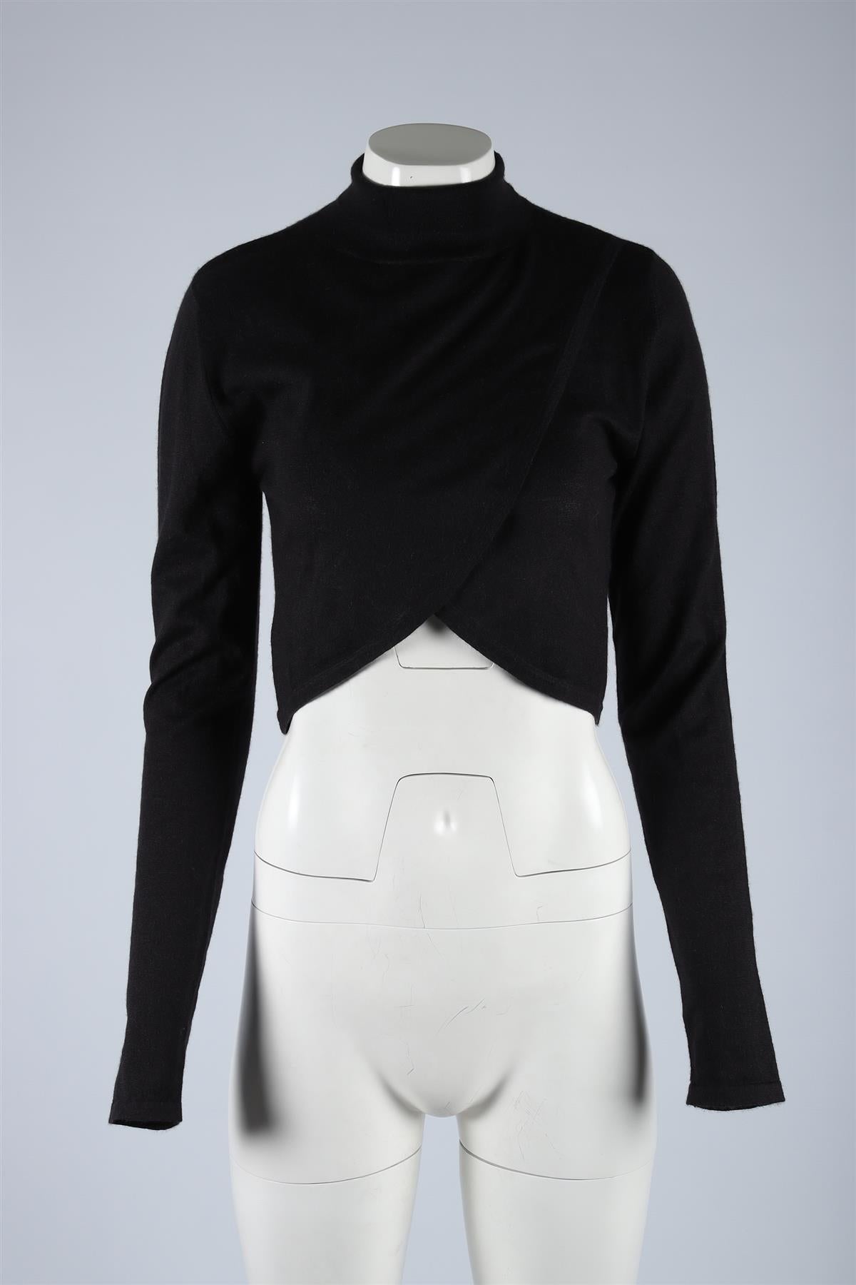 LE KASHA BLACK CASHMERE SWEATER SMALL/MEDIUM
