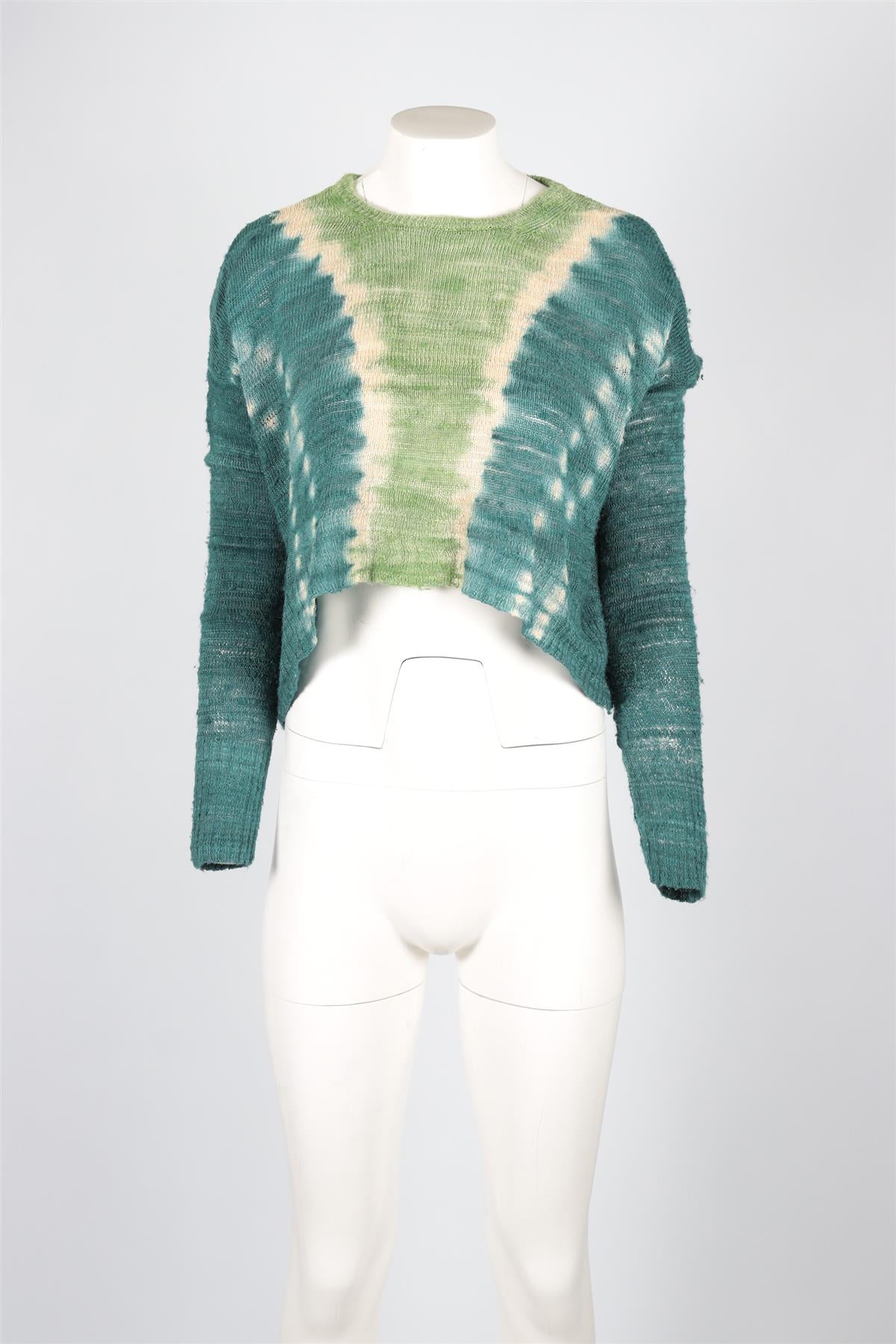 ALTUZARRA GREEN SILK SWEATER SMALL