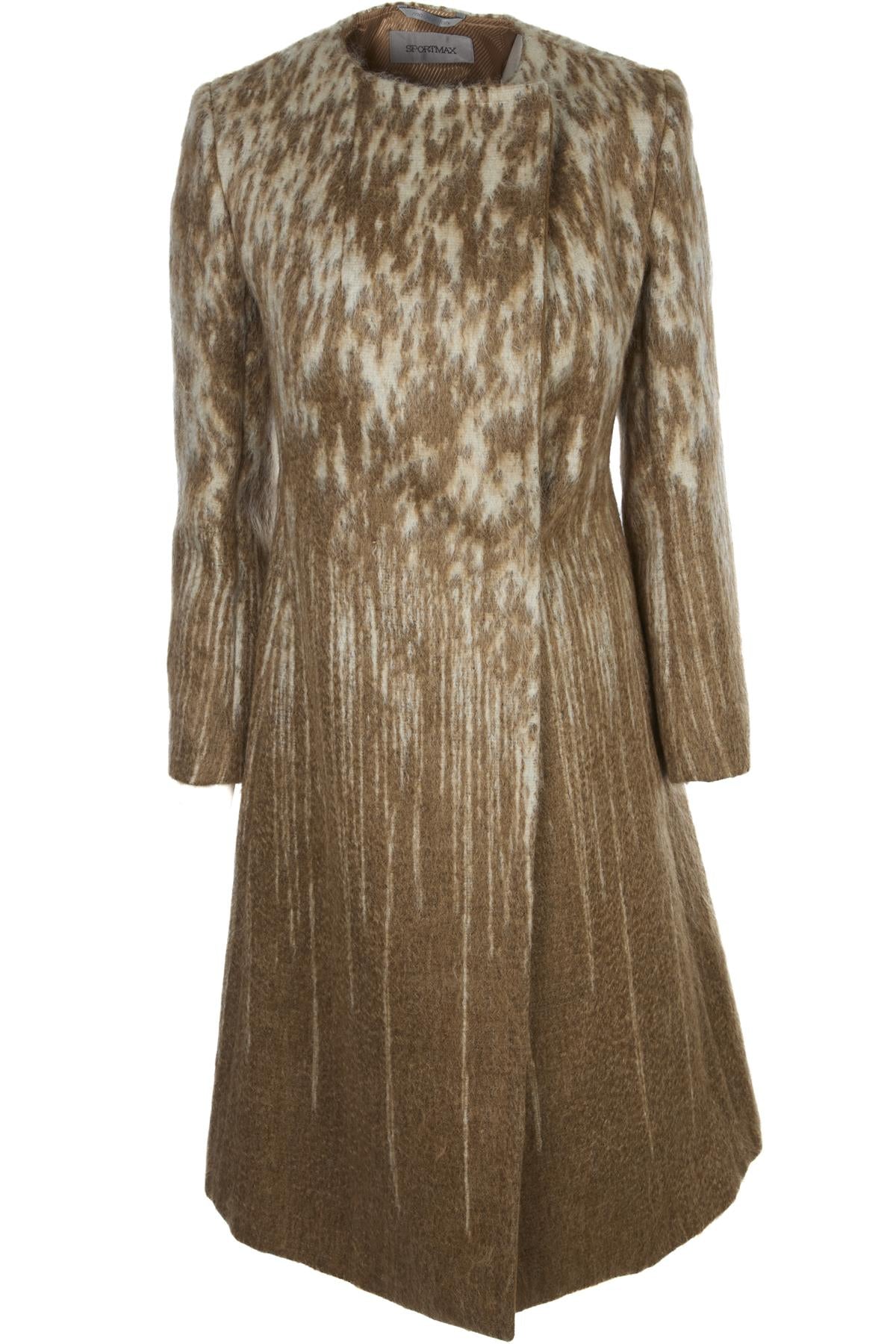 SPORTMAX BEIGE WOOL COAT IT 40 UK 8
