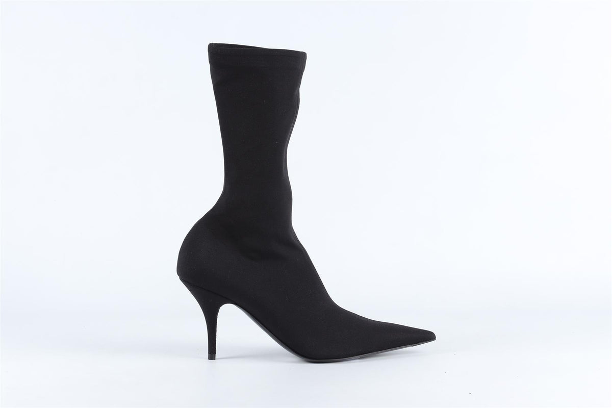 BALENCIAGA BLACK KNIFE ANKLE BOOTS EU 37.5 UK 4.5 US 7.5