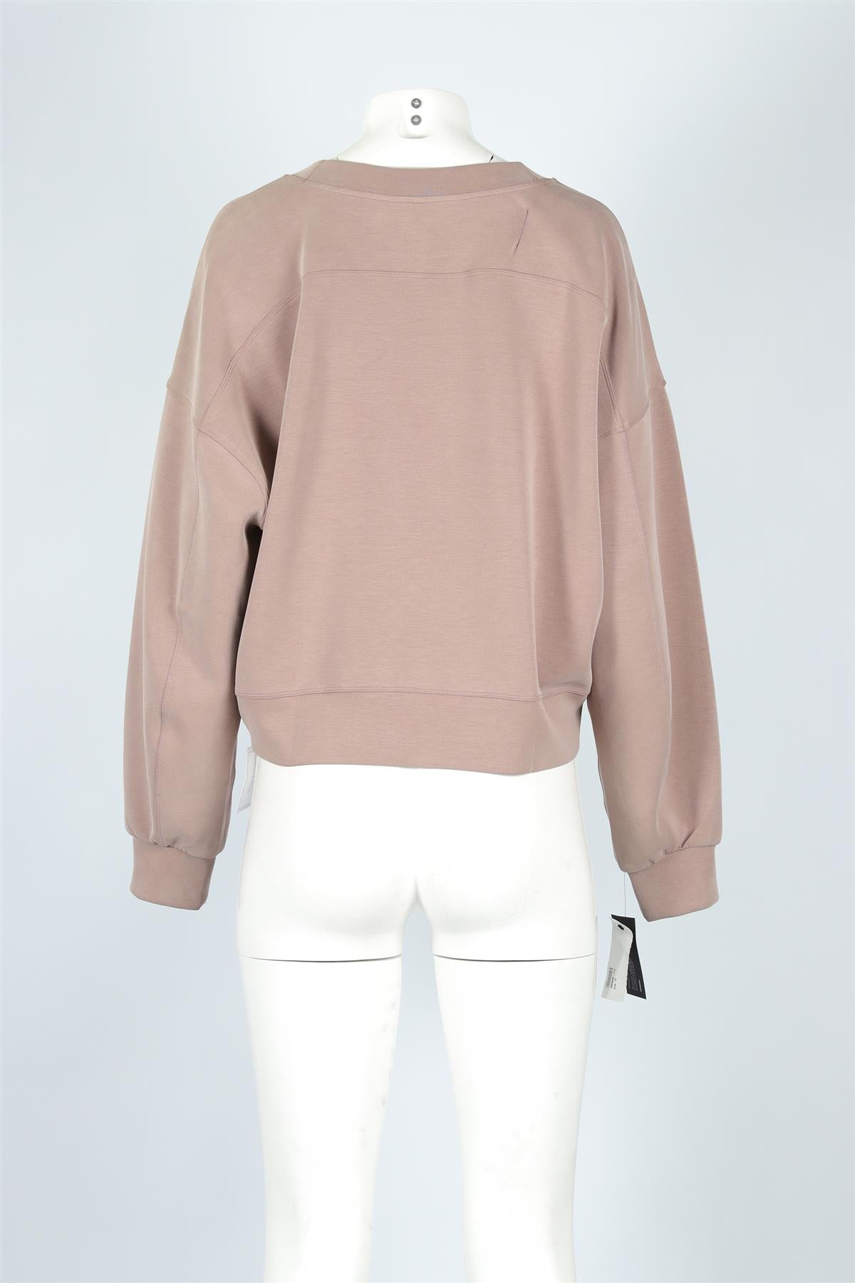 LULULIEMON BROWN JERSEY SWEATSHIRT US 10 UK 14