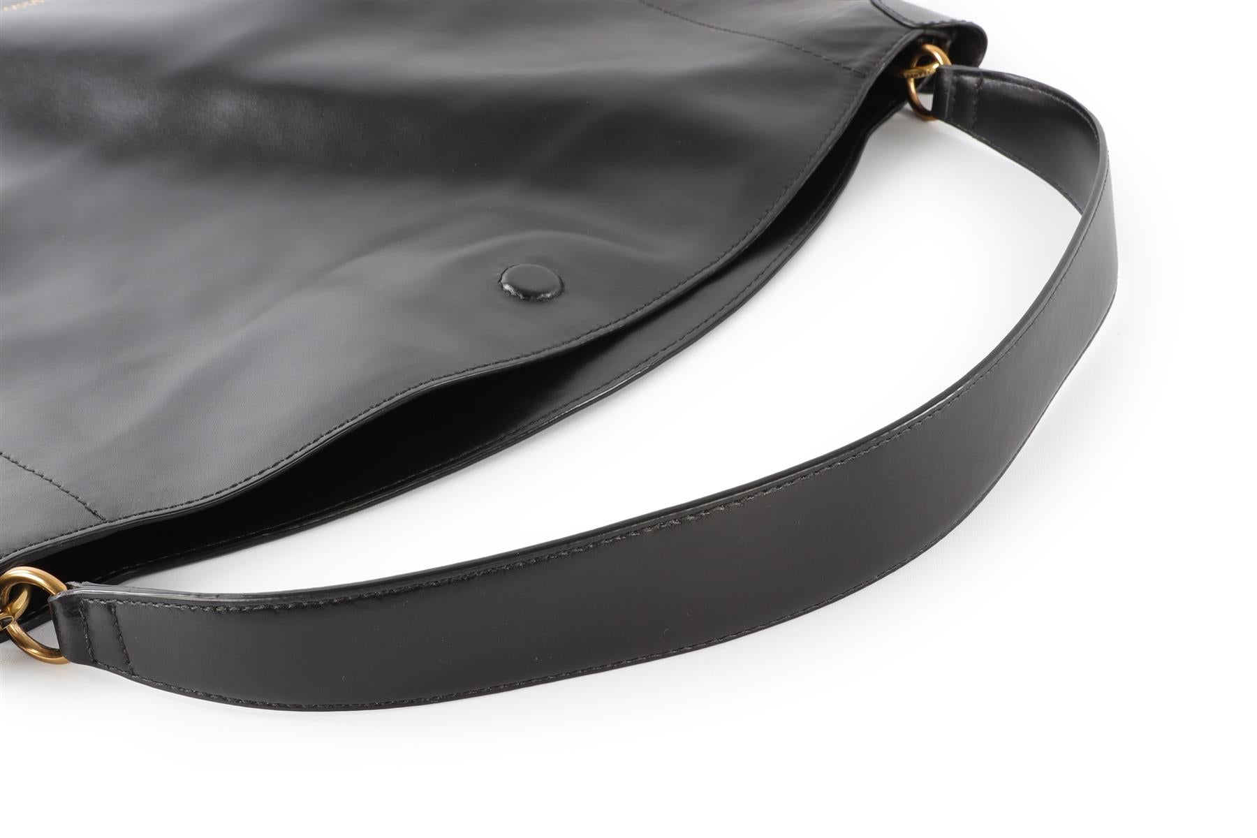ISABEL MARANT BLACK OSKAN LEATHER SHOULDER BAG