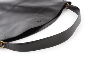 ISABEL MARANT BLACK OSKAN LEATHER SHOULDER BAG