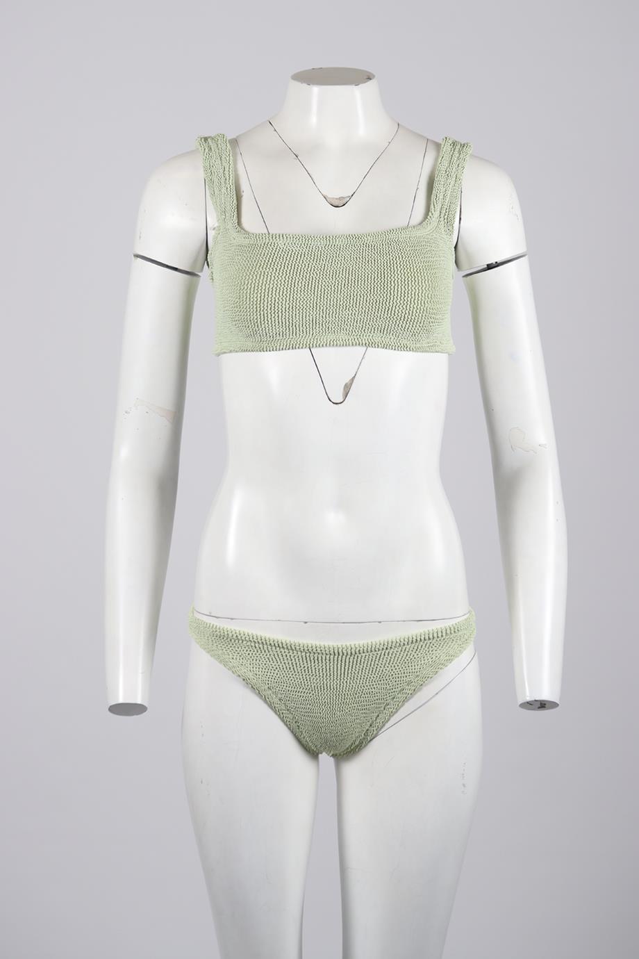 HUNZA G SEERSUCKER BIKINI ONE SIZE