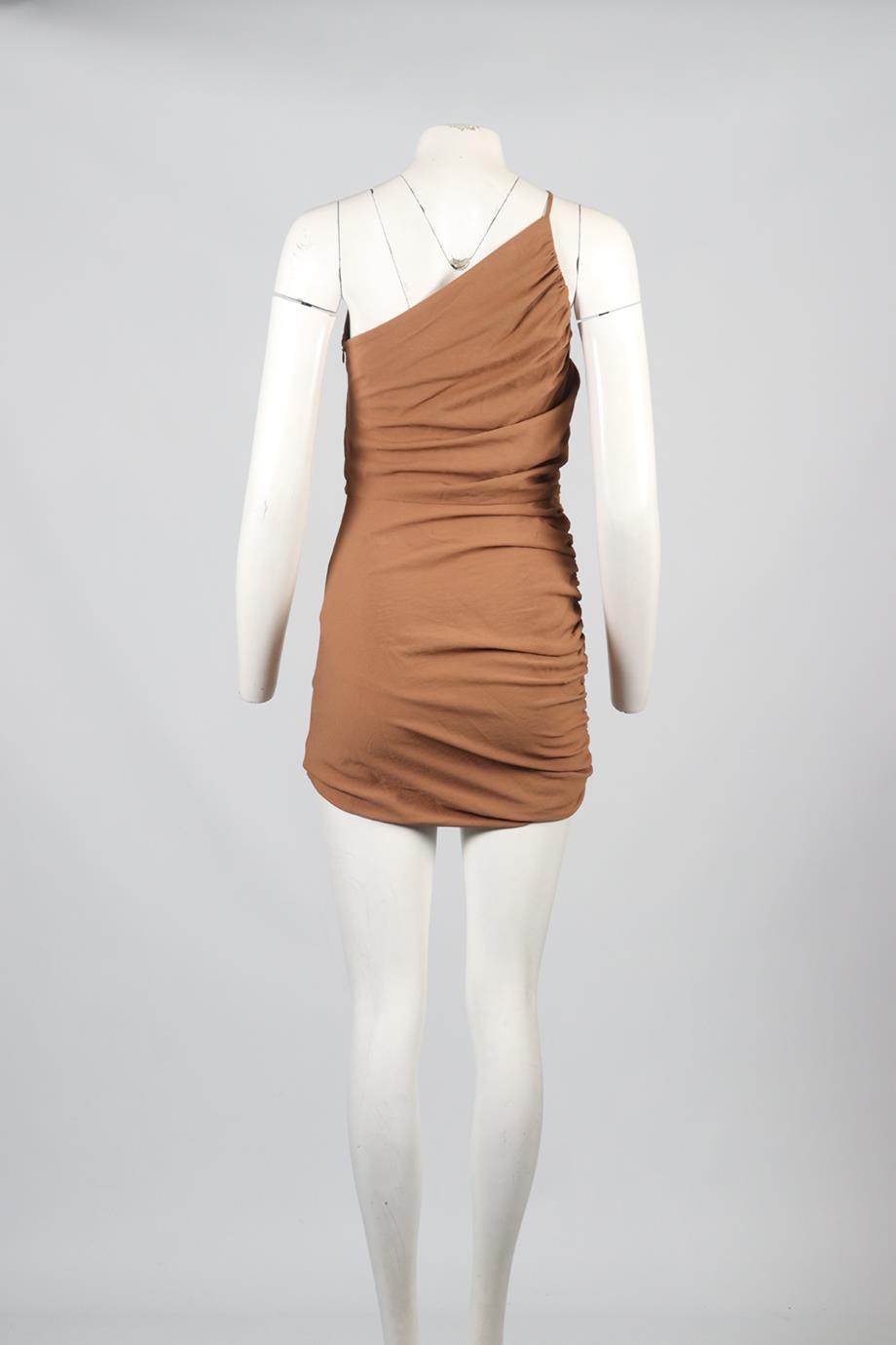 THE SEI ONE SHOULDER WOVEN MINI DRESS US 4 UK 8